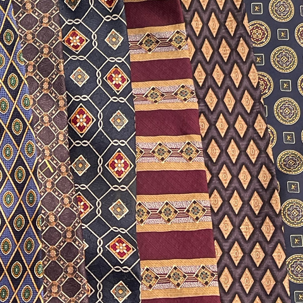 Lot of 9 Vintage Ties